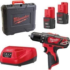 Milwaukee M12BDD-152C 2x 4933451460 Perceuse-visseuse sans fil 12 V / 1,5 Ah Li-Ion, 1 pièce