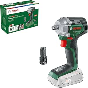Bosch UniversalImpactDrive 18V-350 cordless bolter (for demanding fixtures and tightening on construction sites; maximum torque: 350 Nm; hexagon adapter; 18V system; without battery)