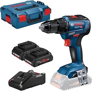 Bosch Professional 18V System Perceuse-visseuse sans fil GSR 18V-55 (2 batteries ProCORE18V 4.0Ah, chargeur rapide GAL 18V-40, dans une L-Boxx)