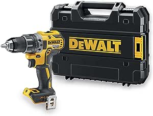 DEWALT - Perceuse-Visseuse XR 18V - DCD791NT-XJ - Perceuse Compact sans Fil avec Mallette TSTAK - Mandrin Métal 13 mm - 2 Vitesses (0-550/2000 trs/min) - 70 Nm - 15 Réglages de Couple