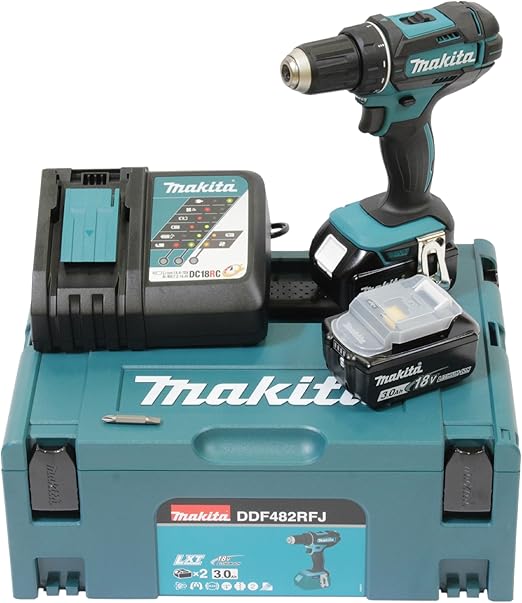 Perceuse visseuse 18V LXT (2x3,0 Ah) en MAKPAC - Makita DDF482RFJ
