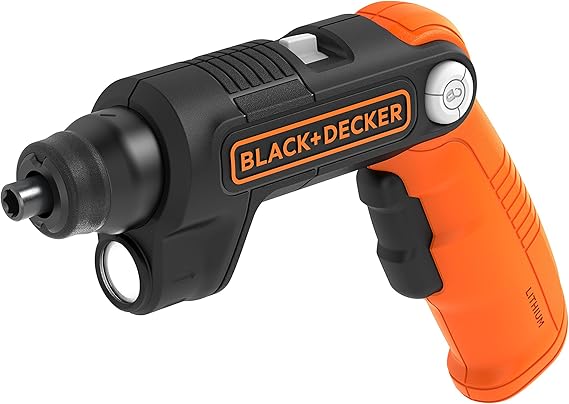 BLACK+DECKER BDCSFL20C-QW LightDriver 4 V Lithium Ion Multi-Purpose Cordless Screwdriver, Orange, 4-Piece Set
